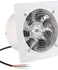 6 Inch Wall Mounted Exhaust Fan For Garage And Home Use With Backdraft Damper Delivers 308 CFM For Quick Ventilation In Attic Basement And Commercial Spaces Heavy Duty And Energy Efficient 42W 110V White