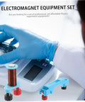 Two Sets Electromagnet Experiment Kit For Kids DIY Physics Lab Tools with electromagnet equipment and digital scale