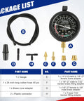 Blue NYXOVA vacuum and fuel pump tester gauge kit with brass adapters and hoses