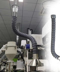Heavy Duty Stainless Steel Fume Hood With Flexible 2 To 8 Inch Welding Extractor Hose And 1.5 Meter Duct System showing a flexible hose.