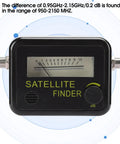 Portable Satellite Signal Strength Finder Pro with clear digital screen for Directv Dish Alignment and Antenna Setup 950 2150 MHz