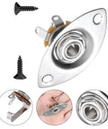 Killer Electric Guitar Output Jack Plate With Quarter Inch Connector, includes two mounting screws, oval shape, secure mono input socket.