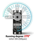 Heavy Duty Waterproof Brushless Servo With Full Metal Gears For 1 8 1 10 1 12 RC Cars High Torque Digital 270 Degree Turn