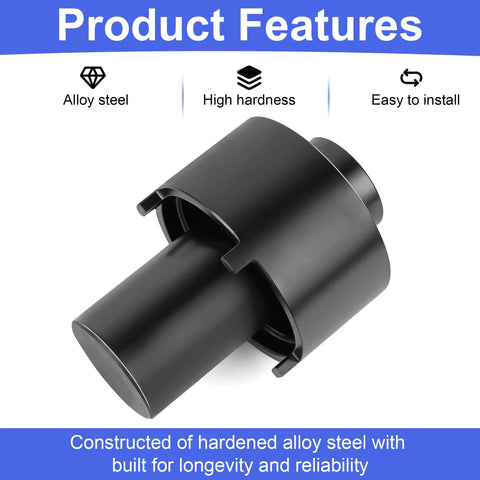 Shop Grade Heavy Duty Rear Axle Hub Spindle Lock Nut Socket Wrench For Ford Transit RWD, made from durable alloy steel.