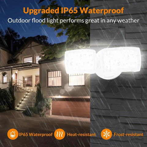 Kicking Out 3000 Lumens From 28 Watt Led Flood Lights Outdoor These Heavy Duty Security Spotlights Cast A Smooth Anti Glare Beam For Yard Patio Or Driveway With Top Shelf Weather Resistant Build Quality