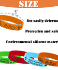 Colorful 24 Piece Bicycle Theme Motivational Silicone Wristbands Set For Parties BMX Vibes Rubber Wristbands In Four Colors