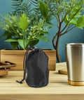 Two Pack Waterproof Rain Gear Storage Bags With Drawstring Pouches For Quick Access Rain Poncho Organizer For Cycling Hiking Camping And Travel in a kitchen setting.
