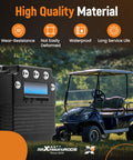 Speed Controller 36 To 48 Volt 400 Amp For Curtis 1268 DC SepEx Motor Controller EZ Go Golf Carts next to a golf cart