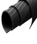 Rolled Tough As Nails Electrical Safety Rubber Mat For Electricians, Insulating Anti Shock Pad, Black 100x500 cm