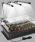 All In One Seed Starter Kit With 60 Cell Tray Grow Light And Heat Mat for Indoor Seed Starting and Seedling Growth