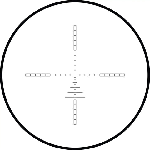 Glass-etched reticle view of 3 To 9X40 AO Riflescope With Glass Etched Reticle Parallax Adjustable 1 Inch Tube Fully Multicoated Optics