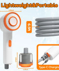 Rechargeable Camping Shower With Immersion Water Heater, LED Filter Shower Head, and Portable Pump details