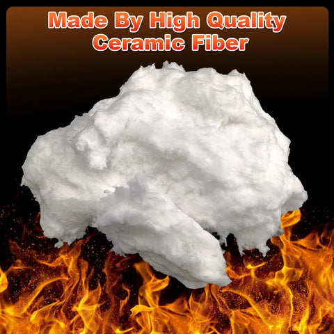 Ceramic fiber blanket insulation, white, 24x12x1 in, high-temperature heat shield for ovens, kilns, and stoves