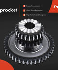 Engine Timing Chain Kit With Tensioner Guide For DOHC 2.0L EA888 Engines showing sprocket and gear details