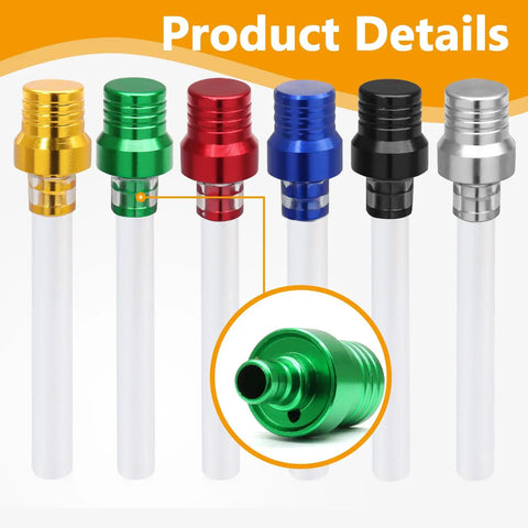 Six Pack Gas Cap Vent Tube Kit For Motorcycles And ATVs Aluminum Breather Hose Fuel Tank Vent Six Color Set front view
