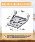 Heavy Duty Table Saw Motor Mount And Base Support Upgrade For 10 Inch Saws with dimensions and mounting specifications