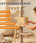 Person installing Heavy Duty 5 Inch Stainless Steel Mending Plate Flat Brace For Wood And Furniture Repair White Finish Durable Corner Connector Brackets For Bed Frames Shelves And Joints on wooden cat furniture.