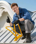 Standing Seam Roof Locker Tool For Metal Panels Heavy Duty Locking And Hemming Tool shown in use on a metal roof