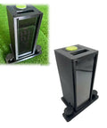 Protective Case For Square Golf Launch Monitor With Impact Resistant Housing, Clear Screen Shield, Adjustable Base, Black