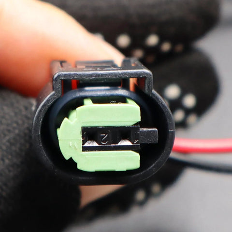 Straight Fire Coolant Temperature Sensor Connector Pin Plug Wiring Harness Pigtail For Chevy GMC Buick Cars Trucks Vans showing a close-up view.