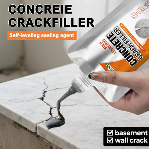 Rugged Hybrid Driveway Transition Mastic With Heavy Duty Concrete Crack Filler, sealing wall crack with smooth application.
