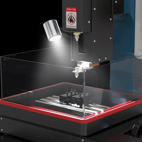 Led C Clamp Work Light With Flexible Gooseneck IP65 Waterproof 900 Lumen LED Lamp illuminating a milling machine workspace
