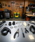 Workshop tools with Front Lock Nut And Washer Kit For E Bike Hub Motor With 12mm Shaft Including Nut Cover And Axle