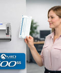 Boss Approved Employee Automatic Time Clock Featuring Dual View Display for tight attendance tracking and plug and play setup on wall.