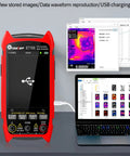 Pro Thermal Imager Camera With 256x192 Infrared Sensor And 3.5 Inch LCD 19999 Counts Digital Multimeter connected to PC
