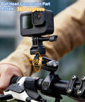Aluminum 20mm Ball Mount Adapter With One Quarter Twenty Threaded Stud For Action Cameras And RAM Mounts Compatible With Insta360 One X3 X2 R RS GoPro DJI Osmo Phone Holders 20mm Ball Head Socket Arm mounted with 360° rotation
