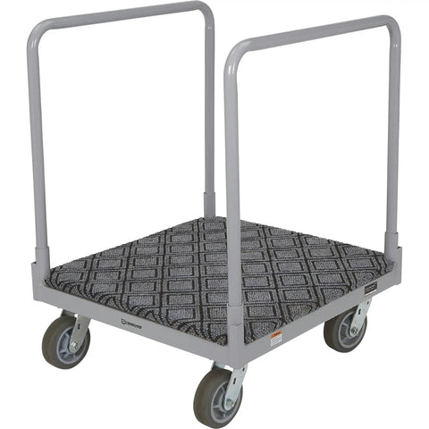 Heavy Duty Flex Four Wheel Carpet Deck Moving Dolly With A Massive 1600 Lb Capacity And Rolls Slick On Six Inch Casters For Hauling Mattresses Tables And Awkward Gear
