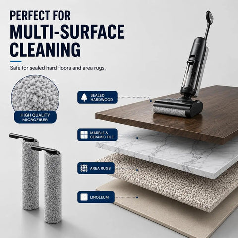 Replacement Brush Rollers And HEPA Filter Kit For Tineco S5 Pro 2 And S5 Cordless Wet Dry Vacuum Cleaner with multi-surface use