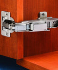Boss Level Soft Close Cabinet Hinge Featuring Smooth As Butter Operation And No Hassle Clip Top Installation Plus Seamless Three Way Adjustments For A Massive 170 Degree Swing on wooden cabinet.