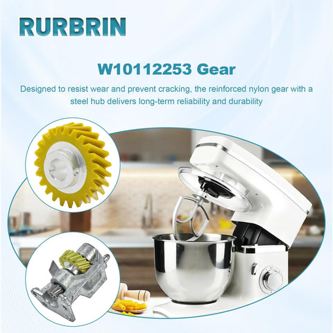Upgraded Mixer Worm Gear Replacement For Whirlpool And KitchenAid Stand Mixers Fits 4162897 4169830 AP4295669 2 Pack
