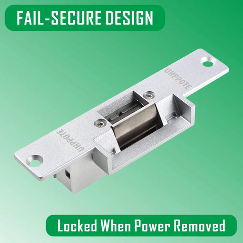 Heavy Duty Electric Door Strike Lock Fail Secure 12Vdc Access Control Setup For Warehouses showing the fail-secure design with smooth latch.