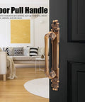 Antique Zinc Alloy Door Pull Handle For Cabinets And Drawers on black door, surface mounted furniture hardware, indoor living room view