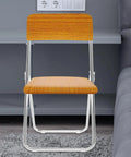 Built Different Orange Wood Stool Seat Repair Board Heavy Duty Chair Replacement Panel with sturdy design in modern setting.