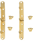 Brass Plated Drop Front Desk Hinge Pack Of 2 With 180 Degree Opening Slant Top Desk Lid Hinges Built Tough Dope Steel Construction