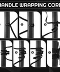 Step-by-step guide for using Black Ito Sageo Cord For Katana Wrapping 0.4 Inch Wide Synthetic Silk Rope on a handle