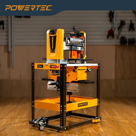 Flip Top Tool Stand With Caster Wheels, Mobile Workbench For Benchtop Power Tools, Heavy Duty Alloy Steel, 300 Pound Capacity