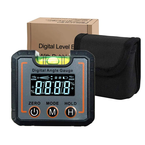 Pro Grade Digital Angle Finder And Level With Magnetic Base And High Contrast Display For Carpentry Auto Work And Masonry
