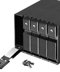 Solid As A Rock Pair Of Internal Hot Swap Drive Cages Converts Three 5.25 Inch Bays Into Five 3.5 Slot Enclosures For Sas And Sata Discs With sleek aluminum chassis and keys.
