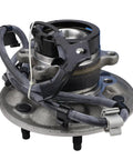 Close-up of Pair Front Wheel Hub Bearing Assemblies For 2004 2008 Chevy Colorado GMC Canyon 2WD And 2006 Isuzu I 280 ZQ8 Z85 Replacement