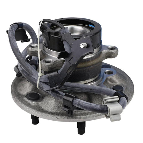 Close-up of Pair Front Wheel Hub Bearing Assemblies For 2004 2008 Chevy Colorado GMC Canyon 2WD And 2006 Isuzu I 280 ZQ8 Z85 Replacement