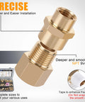 Brass pipe fittings assortment kit, 156 pcs, with NPT adapters and hex fittings