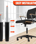 Heavy Duty Gas Lift Cylinder Replacement For Office And Gaming Chairs, 5.5 Inch Long Stroke with Easy Installation Guide