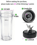 Upgrade 3.35 Inch 6 Fin Male Blender Blade Replacement For Popular Countertop Blenders Fits BL660 BL740 BL770 BL780 And Similar Models
