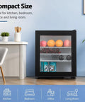 30 Liters Upright Freezer With Door Lock Compact Single Door Design Energy Efficient Chill Zone Clutch For Keeping Your Frozen Stash Frosty In Small Kitchen Or Office Spaces in a modern living room setting.