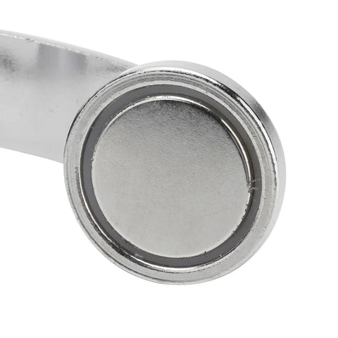 Close-up view of the magnetic base of the Heavy Duty Magnetic Welding Ground Clamp with Massive Suction Grip.