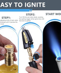 Instructional guide for Pro Grade Propane Torch Hose Kit With 3.6 Foot Hose, MAP Gas Torch Kit With Trigger Start and Adjustable Heat.